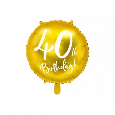 Balon foliowy 40 BIRTHDAY