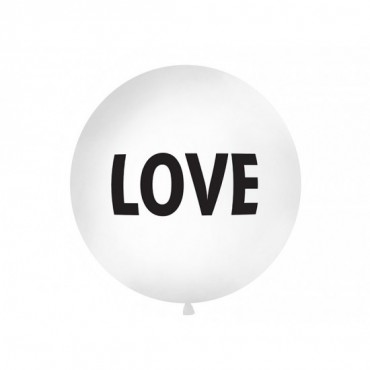 Balon "Love" Biały 1m