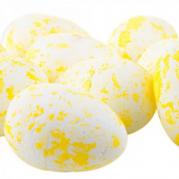 Jajka Nakrapiane 3cm Żółty/Biały 24szt