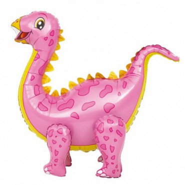Balon Foliowy Różowy Dinozaur