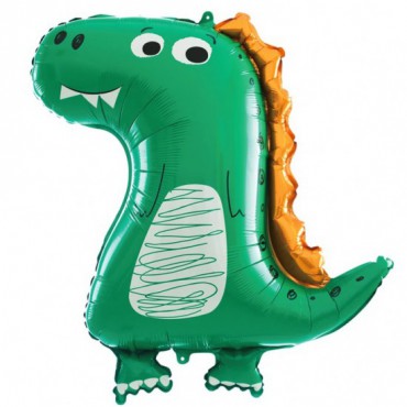 Balon Foliowy Zielony Dinozaur 73x58cm