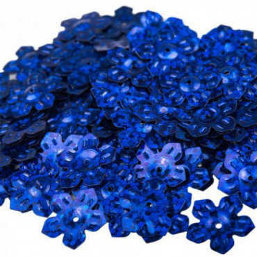 Kwiatki nacinane 12MM - Niebieski mieniący