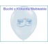 Balony urodzinowe - Bucik z kokardką niebieską