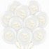 Balony Białe Pastelowe Chrzest Święty 10szt