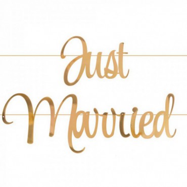 Baner Just Married Gold
