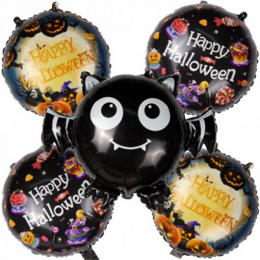 Zestaw Balonów Na Halloween Nietoperz (5szt)