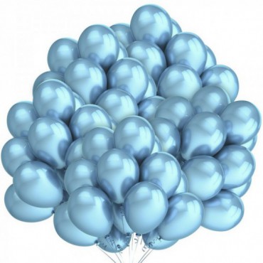Balony Metaliczne 50szt Niebieskie