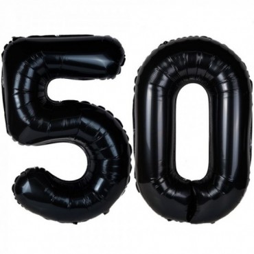 Balony Foliowe 50 Czarne 100cm