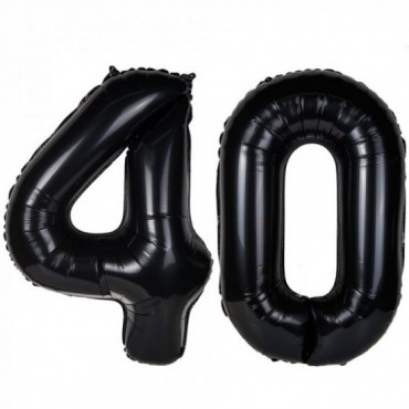 Balony Foliowe 40 Czarne 100cm