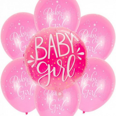 Zestaw Balonów Baby Girl