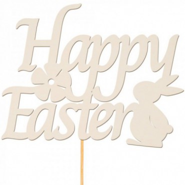 Topper Happy Easter Zając Beermata