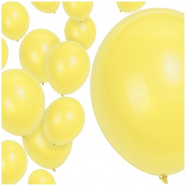 Balony Pastelowe Żółte Duże 25szt