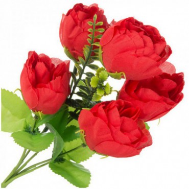 Bukiet Peonie Czerwone 5 Kwiatów