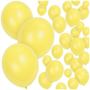 Balony Pastelowe Żółte Lateks 100szt