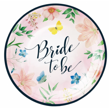 Talerzyki Bride To Be Kwiaty