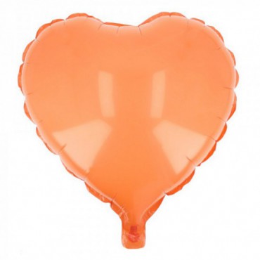 Balon Serce Pastel Pomarańcz