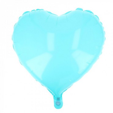 Balon Foliowy Serce Pastelowy Niebieskki