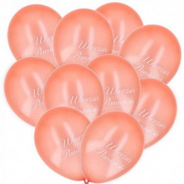 Balony Na Wieczór Panieński Rosegold 10szt