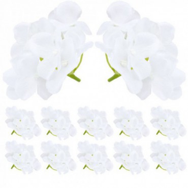 Główki Kwiatowe Biel Hortensja 12 szt KR344