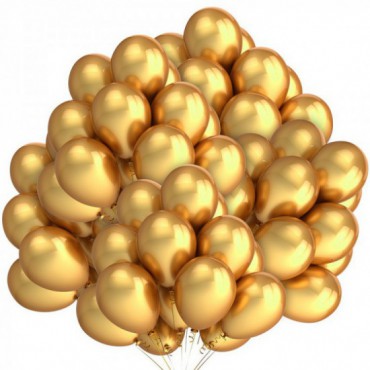 Balony Metaliczne 50szt Złote
