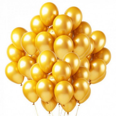 Balony Metalik Złoto 14" 100szt