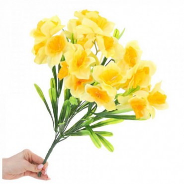 Bukiet Kwiatów Z Żonkilami Żółty-Pomarańcz Podłużne Listki