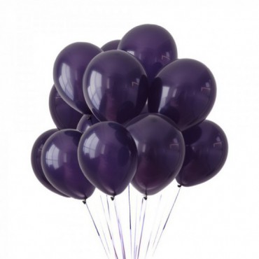 Balony Vintage Ciemny Fiolet 12 cali 25szt