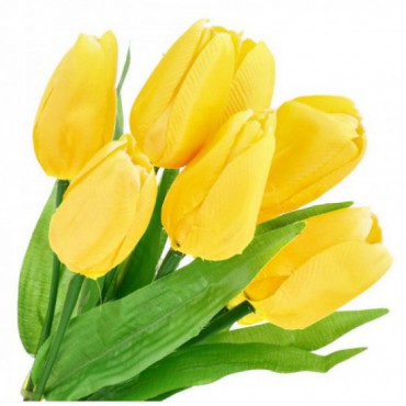 Bukiet Tulipanów Żółte Materiałowe KR331B