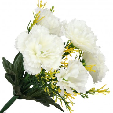 Goździki Bukiet Z Kwiatami Białymi
