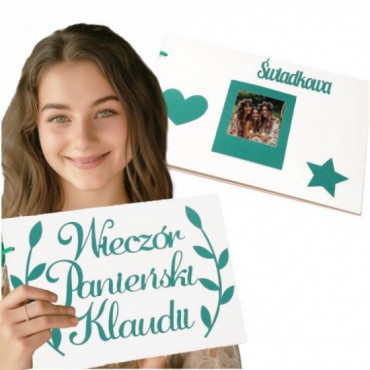 Album Do Zdjęć Wieczór Panieński Personalizacja Zieleń Prostokąt