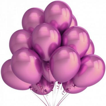 Balony Urodzinowe Różowe Metaliki Balony Dla Dziewczynki