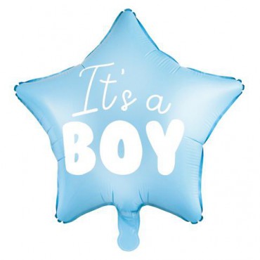Balon Foliowy Gwiazdka It's A Boy Niebieska