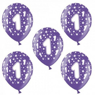 Balony Urodzinowe Na Roczek "1" 5szt
