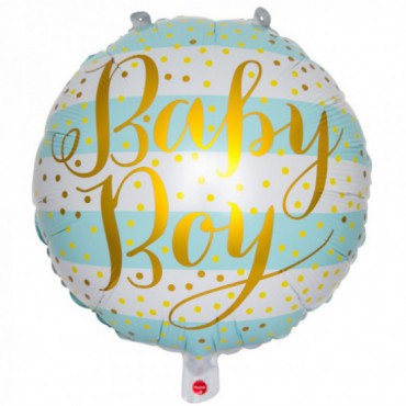 Balon Foliowy Niebieski Baby Boy 45cm