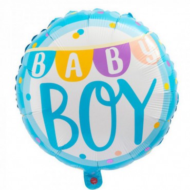Balon Foliowy Niebieski Baby Boy 45cm