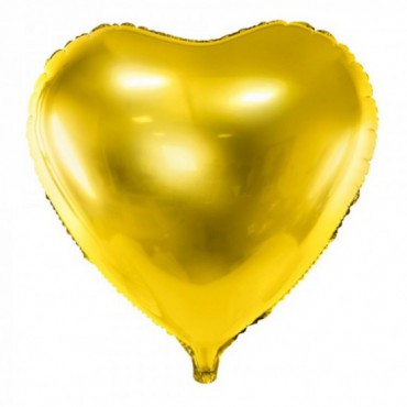 Balon Na Hel SERCE 60cm Złoto