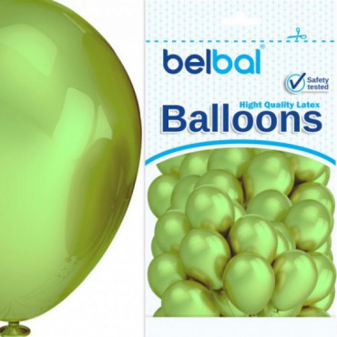 Profesjonalne Balony Mega Metaliki Zielone Balony 100szt.